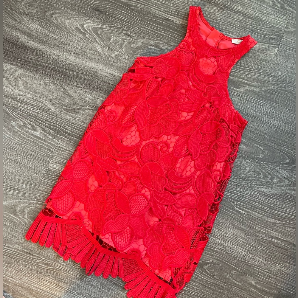 Lovers + Friends Caspian Shift Dress in Coral